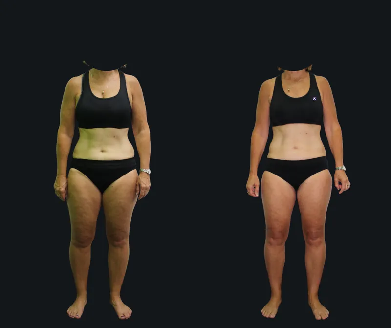Before and after photos of a real 6X Training member, transformation 11