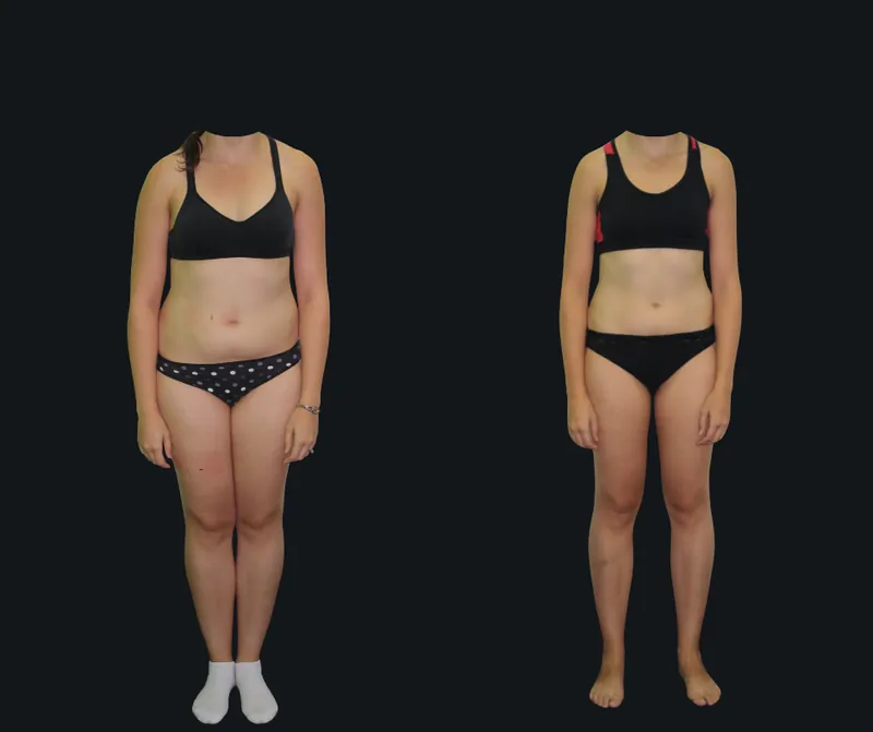 Before and after photos of a real 6X Training member, transformation 3